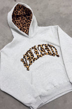 Leopard Patchwork Hoodie