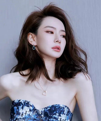 DIY Rainbow Copper Alloy Zircon Circle Hoop Earrings