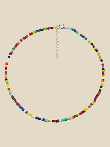 Sally Rainbow Mille Beads Perlenketten-Set 