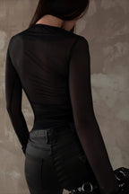 Trendy Print Sexy Slim Crew Neck Blouse