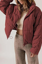 Classic Plain Quilted Puffer Jacket