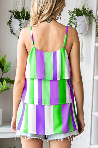 Tops sexys con cuello en U y diseño de patchwork en contraste 