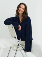 V-Neck Pocket Knit Cardigan