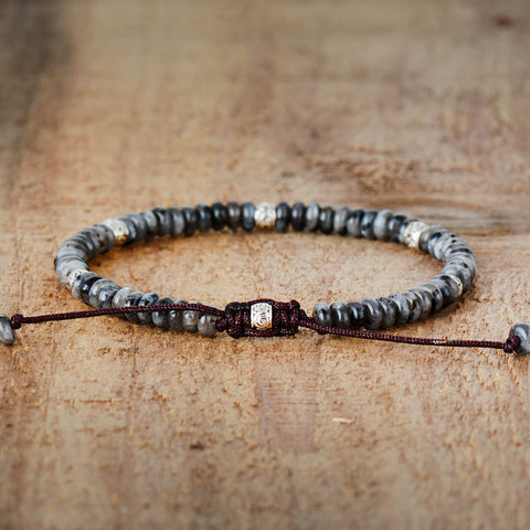 Pulsera tibetana de jaspe Picasso 