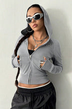 Minimalist Slim Fit Printed Hoodie