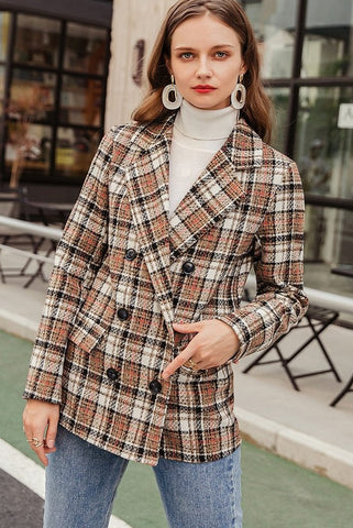 PRECIOSA BLAZER DE CUADROS 