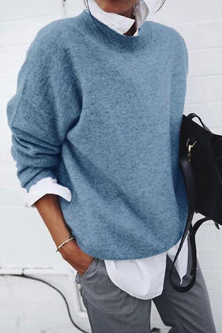 Suéter casual de dos piezas con solapa falsa Meridress