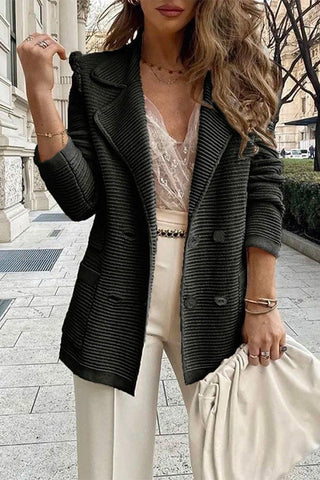 Meridress Fashion Reversknöpfe Strickjacken mit Taschen