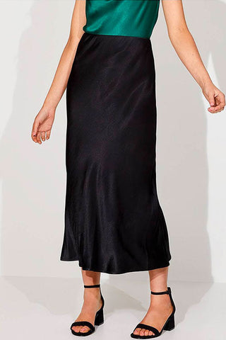 Meridress Fashion Style High Waist Satin Skirts