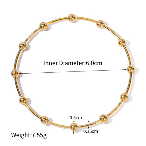 Minimalistisches elegantes Perlenarmband
