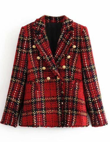 BLAZER DE CUADROS CHIC LUCIA 