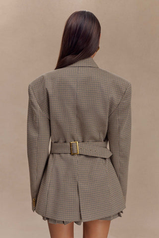 Blazerjacken mit Gitterschnalle 