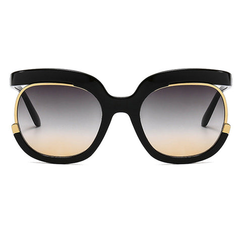 Casual Solid Patchwork Sunglasses