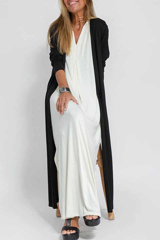 Street Solid – Oberbekleidung mit geschlitztem Cardigan-Kragen 