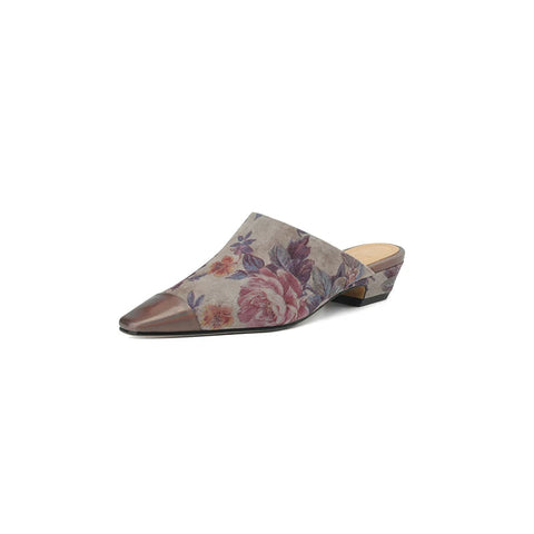 Nuevos zapatos Muller de moda, zapatillas de tacón alto cómodas de gamuza de oveja de alta calidad, zapatillas sencillas para el hogar, zapatos casuales de uso diario. 
