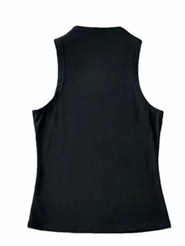 2024 Summer NEW Arrival Women Solid Color Causal Sexy Croped-Top Sleeveless Tank Streetwear