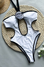 Stereo Flower Beach One Piece Swimwea