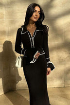 Knit Bodycon Elegant Maxi Dress