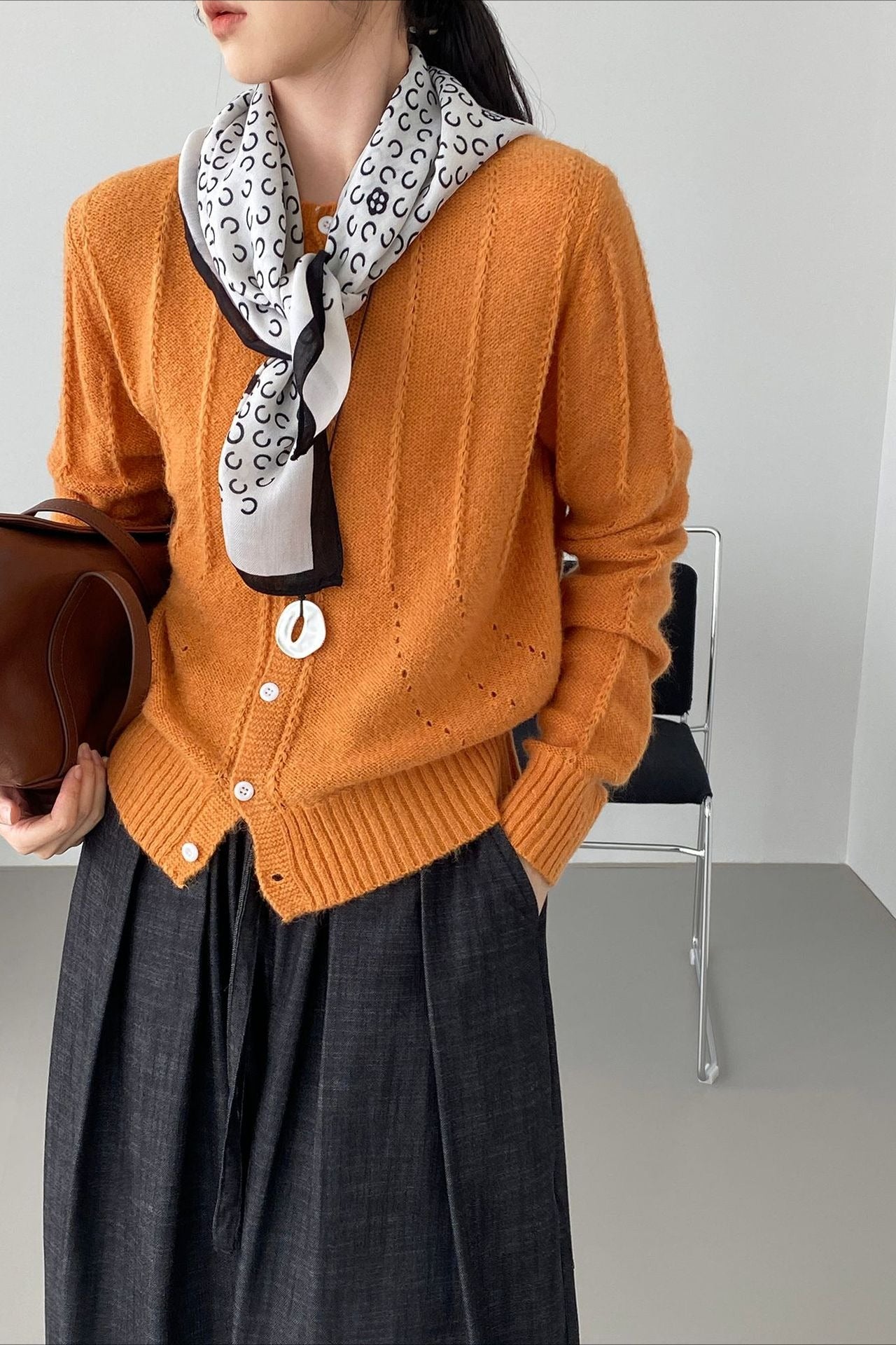 Atmospheric Wool Knit Cardigan