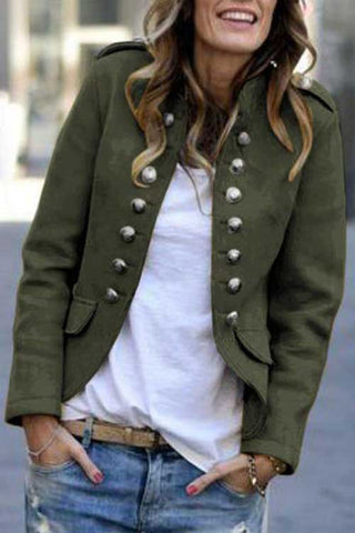 Meridress Sandra Blazeranzug mit Stehkragen, Knöpfen und Taschen