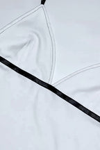 Chic Minimal White Crop Cami Top