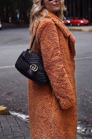 Cárdigan largo de invierno con solapa Chicindress (3 colores) 