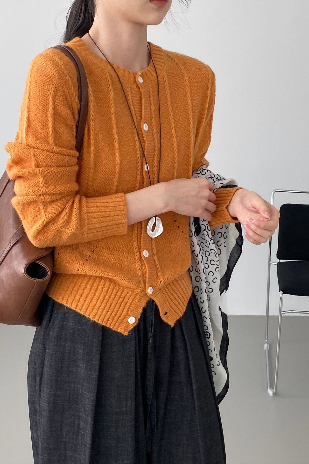 Atmospheric Wool Knit Cardigan