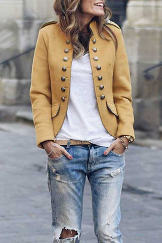 Meridress Sandra Blazeranzug mit Stehkragen, Knöpfen und Taschen