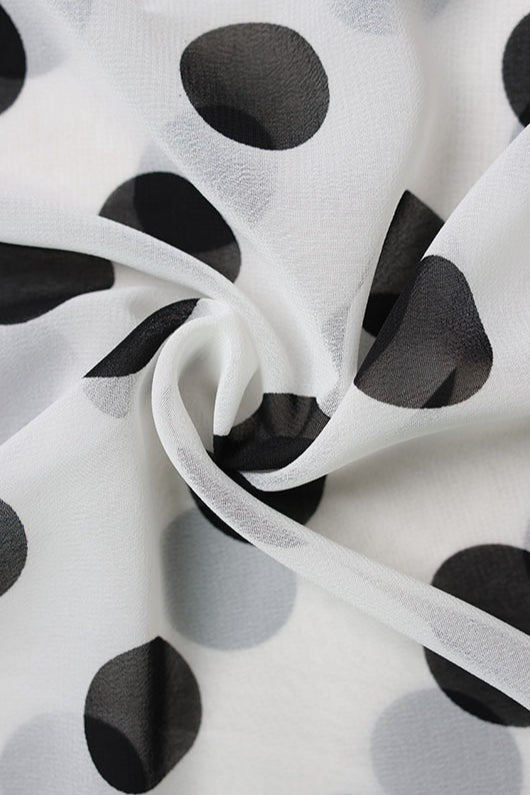 Elegant Halter Polka Dot Maxi Dress