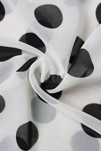 Elegant Halter Polka Dot Maxi Dress