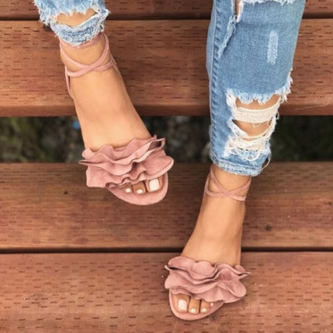 Graduation Gift Back to School Season Sandals Women Flat Sandals Ankle Strap Handmade Beaded Special Women's Shoes Beach Sandals Plus Size 35-43