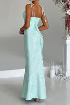 Jacquard Bodycon Cami Maxi Dress