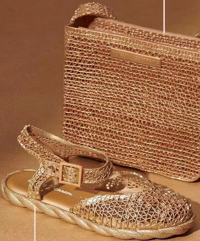 Nuevas sandalias de verano para caminar en la playa con hebilla hueca 