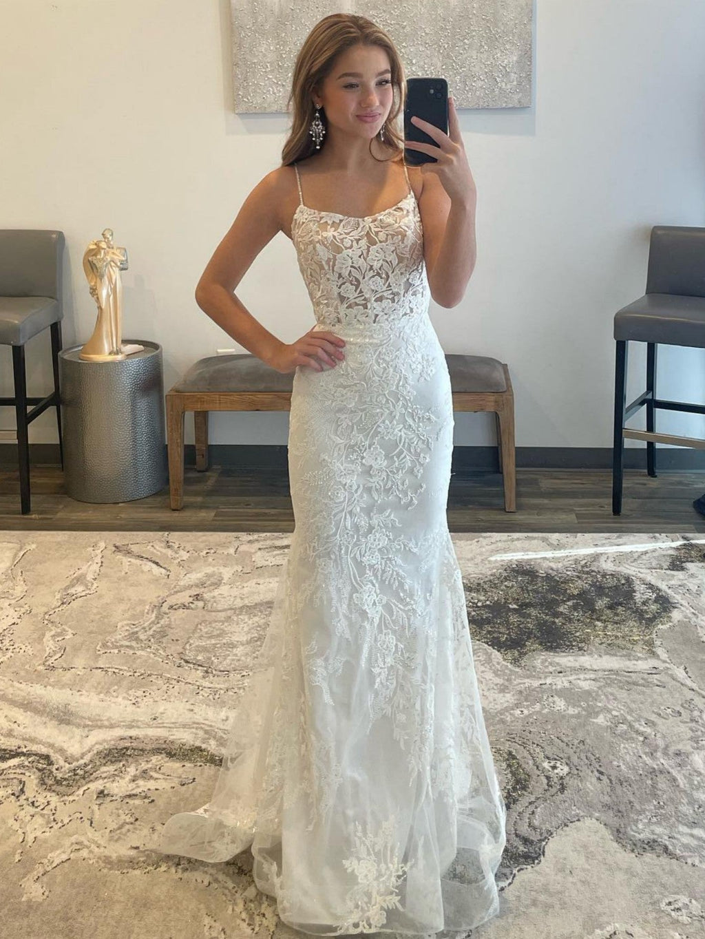 Meerjungfrauen-Abendkleid, langes Ballkleid