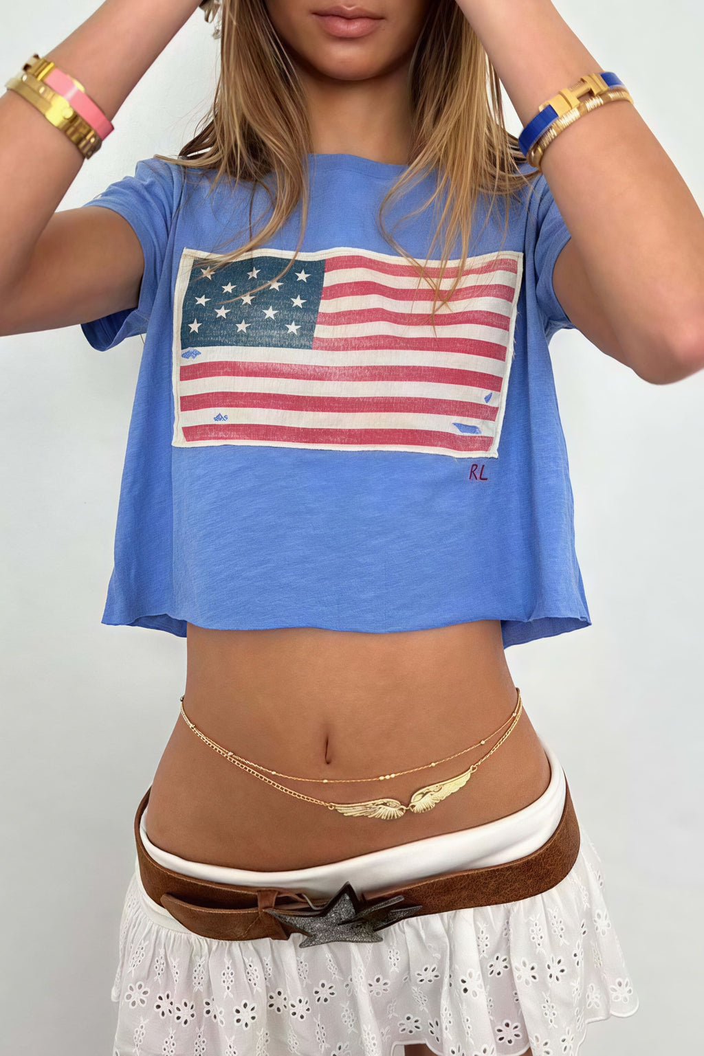 Y2K Street Printed Cropped T-shirt