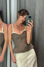 Solid Strapless Slim Corset Tank Top