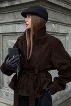 Suede Vintage Long Sleeve Jacket