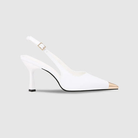 New silver straight line with fashionable pointed thin high heels sandals wedding shoes for women black patent leather