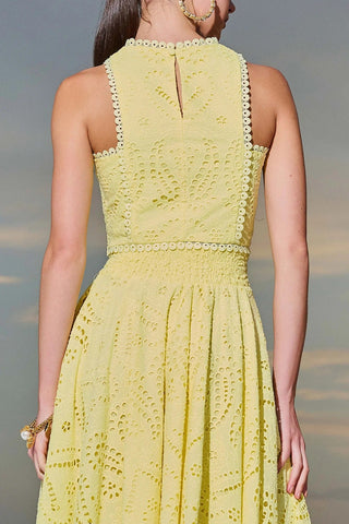 Paris Dreaming – Kurzes Tanktop mit bestickter Spitze 