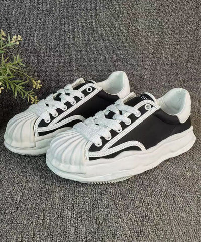 Zapatos planos blancos versátiles con tiras cruzadas para mujer 
