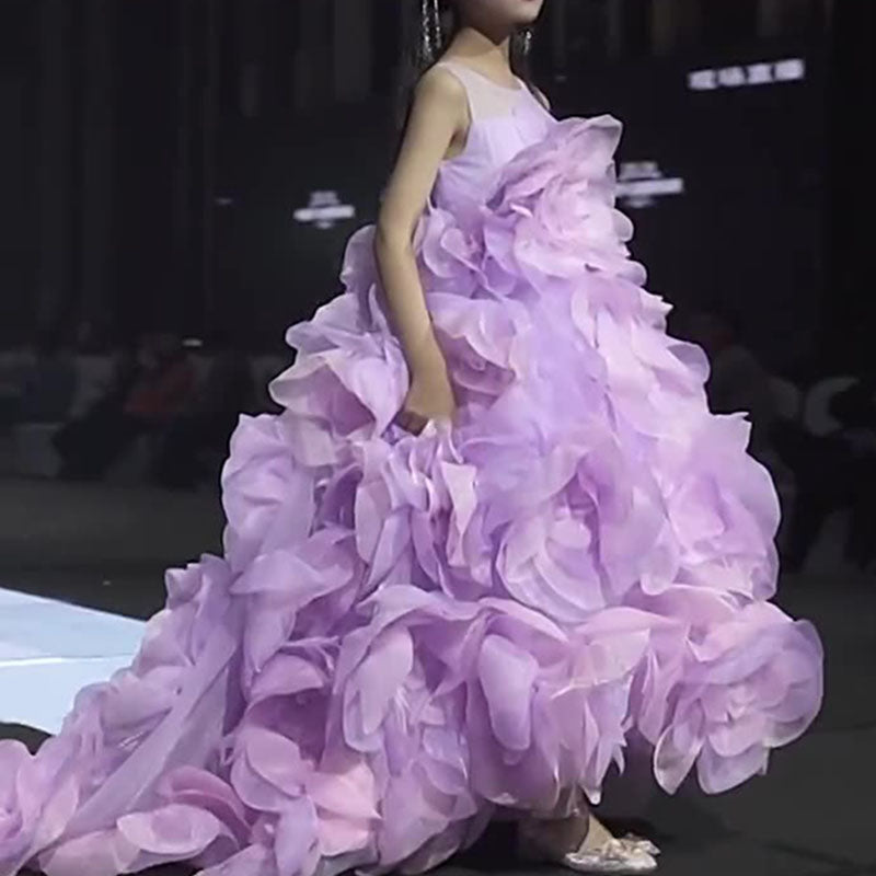 Vestido de comunión para niña, vestido de verano para desfile, vestido de niña de las flores, vestido de baile de boda, vestido de princesa 