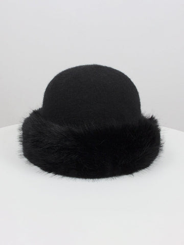 Women Winter Warm Solid Hat