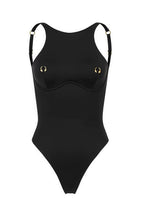 Chic Solid Halter Push Up One Piece Swimwear