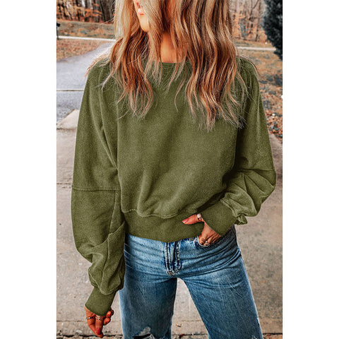 Herbst Einfarbig Pullover Langarm Top Frauen Personalisierte Backless Pickled Pullover Frauen Kleidung 
