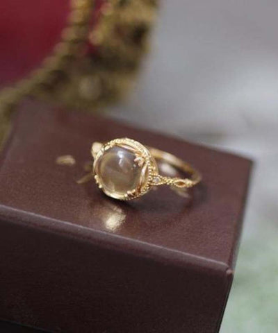 Original Design Gold Sterling Silber Overgild Zirkon Kristall Ringe 