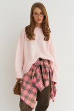 Loose Basic Knit Pullover Sweater