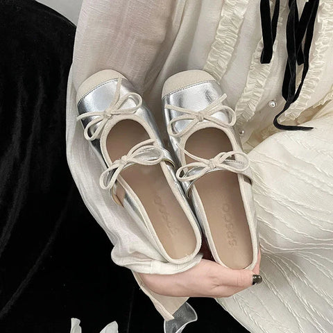 New Spring Summer Butterfly Flat Ballet Slippers  Women's Shoes Retro Mary Jane Shoes Ballet Flats Women Zapatos Mujer