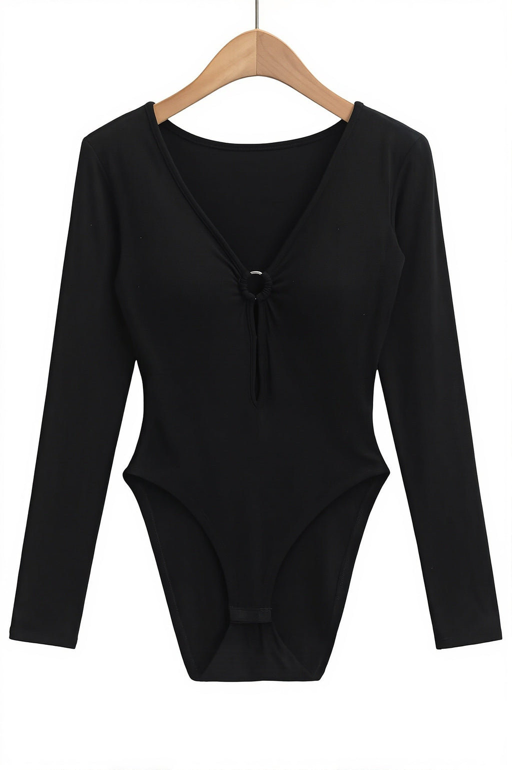 Padded Cut-Out V-Neck One Piece