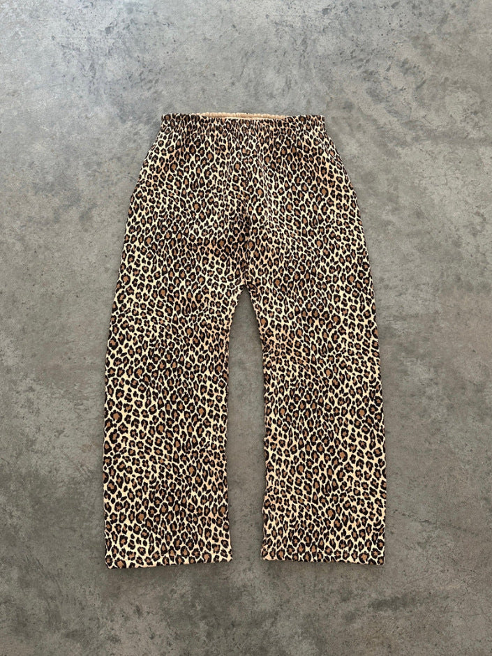 Y2K Leopard Print Hip-Hop Hoodie