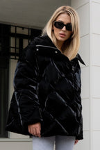 Loose Fit Quilted Cotton Jacket